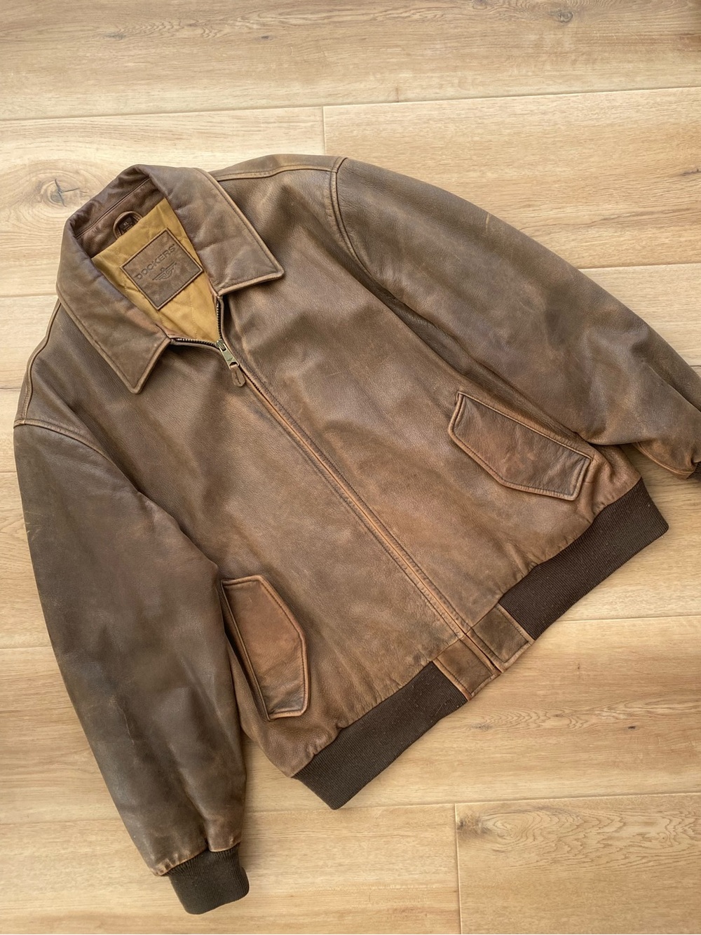 Dockers Leather Jacket XL